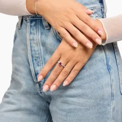 Thomas Sabo (Kette mit) Herz-Herz Ring Romance Silber - TR2484-013-10