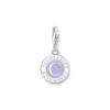 Thomas Sabo Charms/Beads-Member Charm mit violetter Kaltemaille Charmista Coin Silber - 2104-007-13