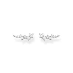 Thomas Sabo Ohrringe-Ohrringe Ear Climber Weisse Steine Silber - H2157-051-14