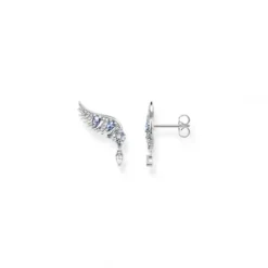 Thomas Sabo Ohrringe-Ohrstecker Phönix Flügel mit Blauen Steinen Silber - H2247-644-1