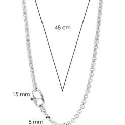 Ti Sento Milano Halsketten-Halskette - 3958ZI/48
