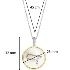 Ti Sento Milano Halsketten-Halskette Zwillinge - 6826GE