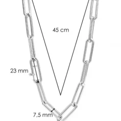 Ti Sento Milano Halsketten-Halskette - 3937ZI/45