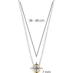 Ti Sento Milano Halsketten-Indigo Impressions Halskette - 3845ZY/42