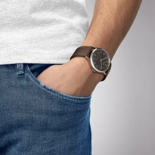 Tissot Lederarmband-Heritage 1938 Automatic COSC - T142.464.16.062.00