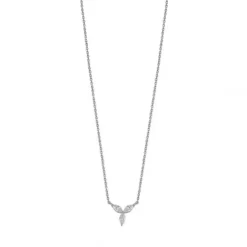 Xenox Halsketten-Fancy Cut Silver Halskette - XS6070