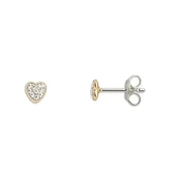 Xenox (Kette mit) Herz-Love Story Ohrstecker - XS3737GN